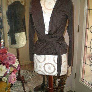 Lilith Wrap Top Brown Med